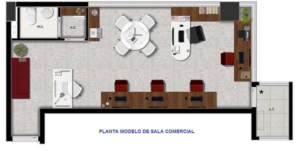 Conjunto Comercial-Sala à venda e aluguel, 39m² - Foto 8